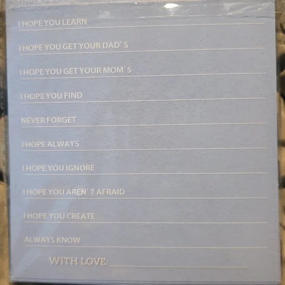 Wishes for Baby Keepsake Card 26 Cards 5x7 - Picture 3 of 3